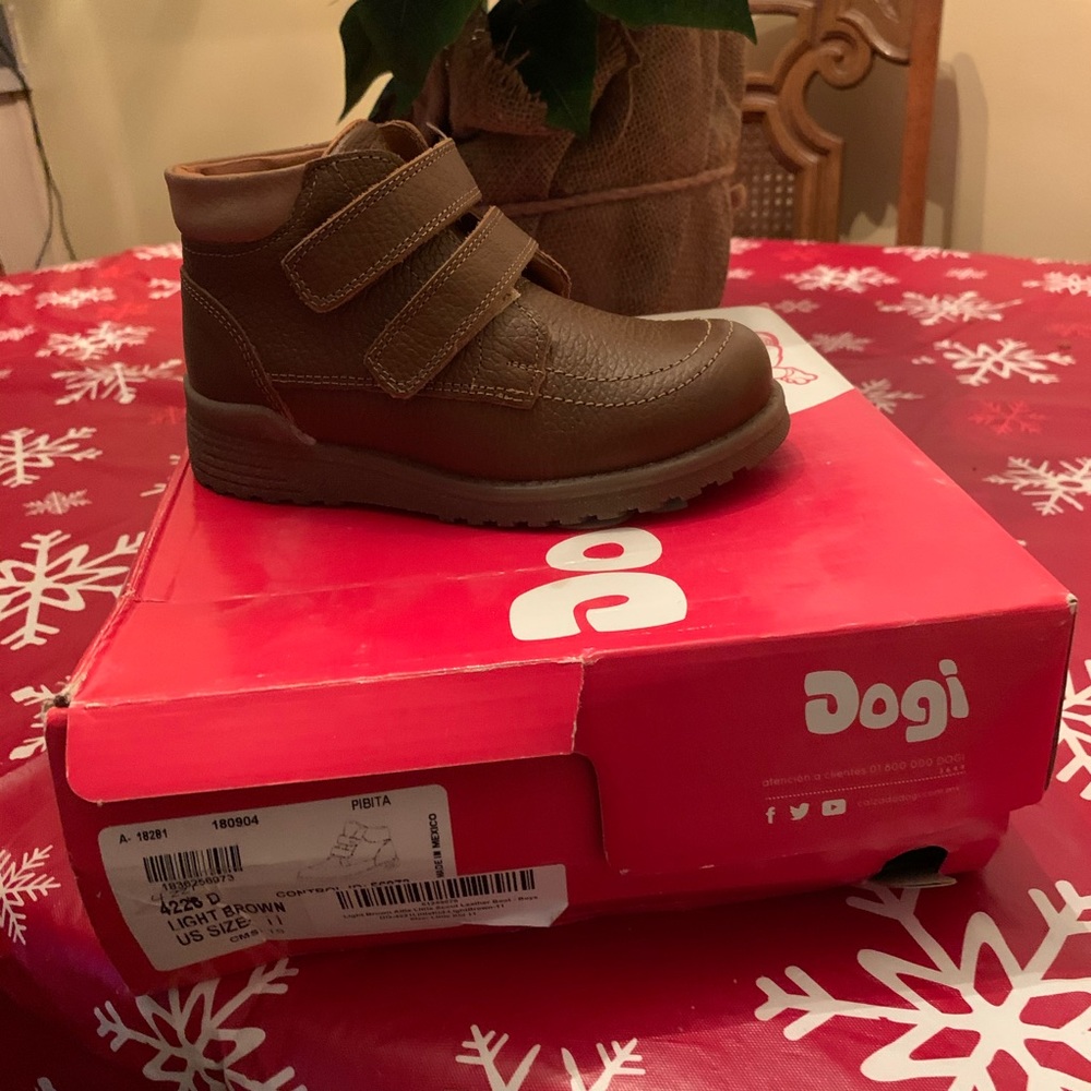 Toddler Boys Leather Boots